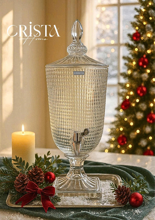 3.3L White Textured Glass Pitcher