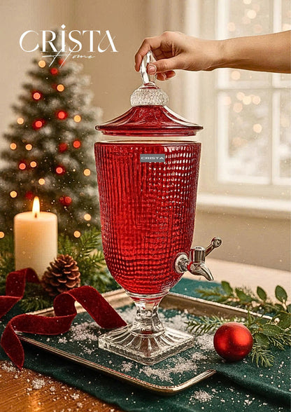 3.3L Red Textured Glass Pitcher